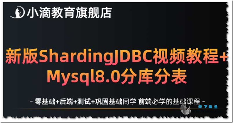 《XD课堂 22年新版 架构师系列 新版ShardingJDBC分库分表mysql数据库实战（课程介绍）》