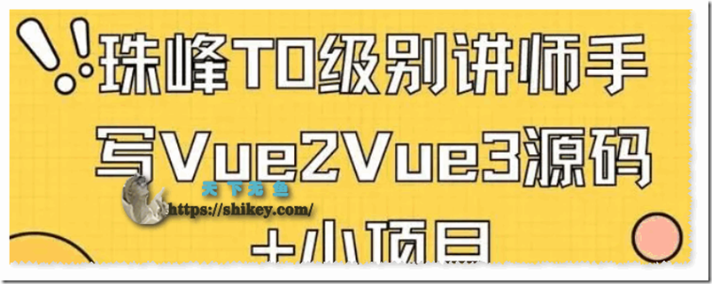 《珠峰 T0级别讲师手写Vue2Vue3源码+小项目》