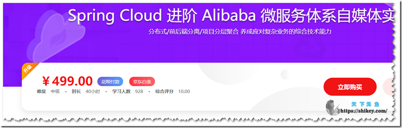 《SpringCloud进阶Alibaba微服务体系自媒体实战》