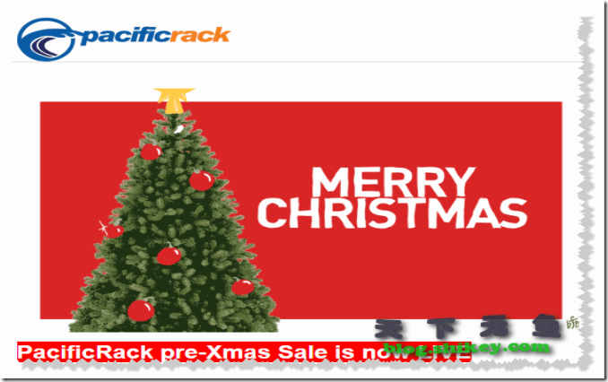 《PacificRack圣诞节特价2C2G仅132元/年》