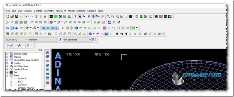 《ADINA v9.6.1一款专业有限元分析仿真软件》