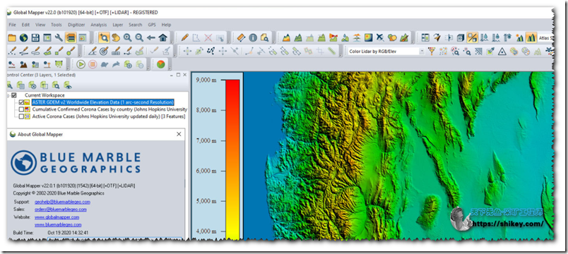 《Blue Marble Global Mapper v22.0.1 build 101920地图制作软件|地质、地籍工程师必备|内部版|破解下载》