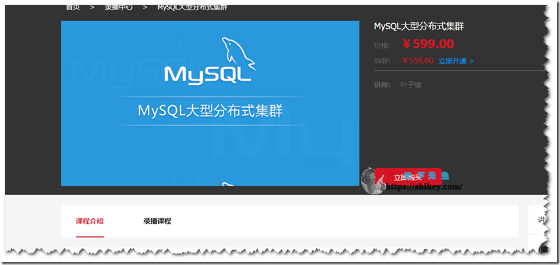 《龙果学院 MySQL大型分布式集群》